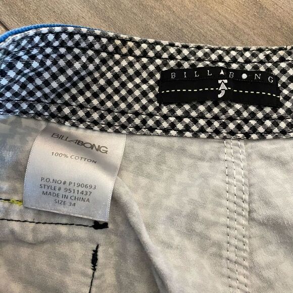 Billabong Back Pattern Athletic Board Shorts Men Size 34 Swim Trunks‎ - Picture 3 of 4